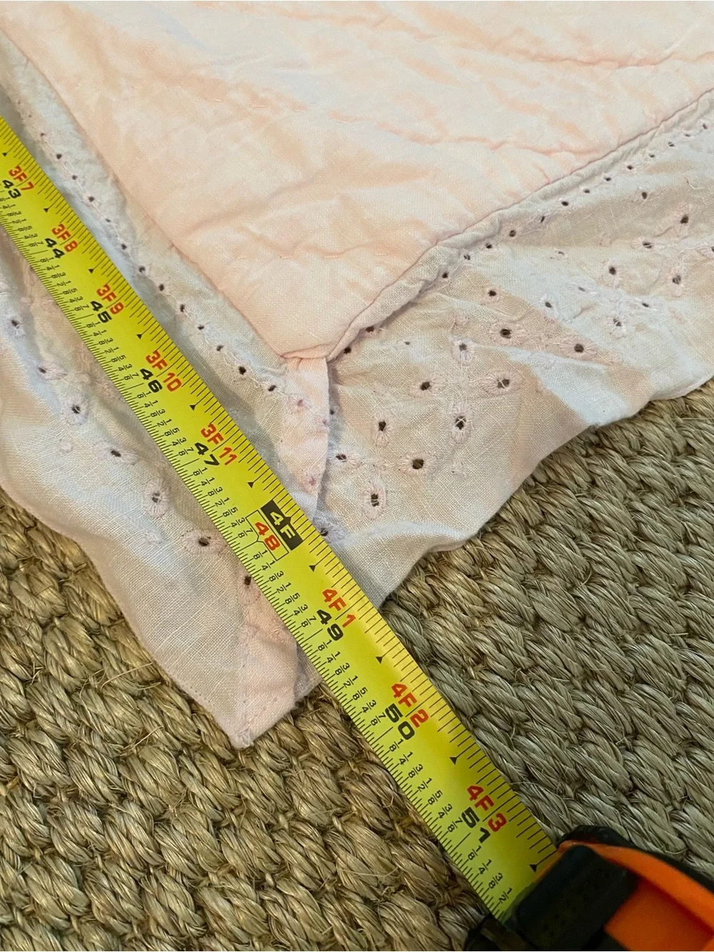 Pottery Barn Baby Quilt with Eyelet Trim